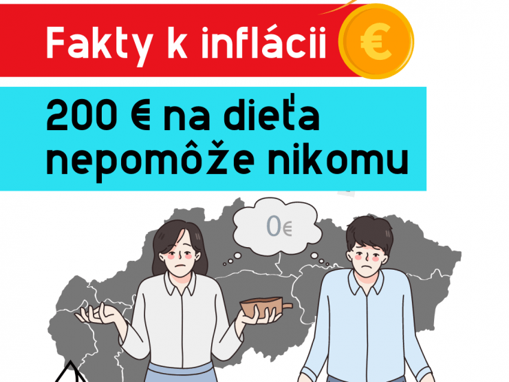 Fakty k inflácii – 200 € na dieťa nepomôže nikomu